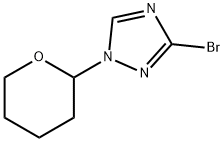 3-溴-1-(四氢-2H-吡喃-2-基)-1H-1,2,4-三唑 结构式