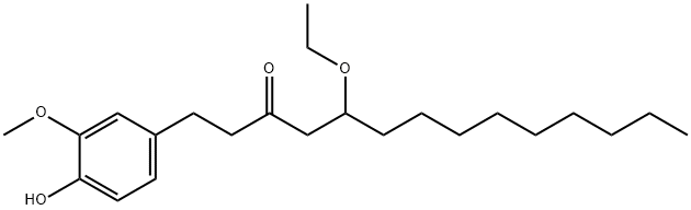 5-乙氧基-10-姜酚 结构式