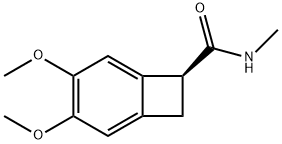 (S)-3,4-二甲氧基双环[4.2.0]八-1,3,5-三烯-7-羧酸 N-甲基酰胺 结构式