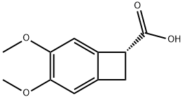 Bicyclo[4.2.0]octa-1,3,5-triene-7-carboxylic acid, 3,4-dimethoxy-, (7R)- 结构式