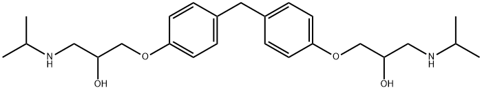 2-Propanol, 1,1'-[methylenebis(4,1-phenyleneoxy)]bis[3-[(1-methylethyl)amino]- 结构式
