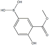 (4-羟基-3-(甲氧基羰基)苯基)硼酸 结构式