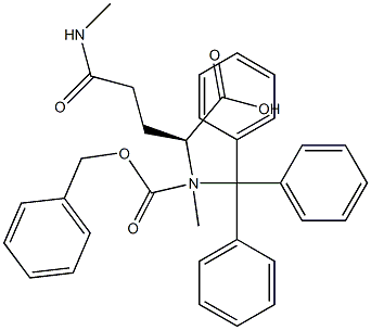 N-Alpha-Carbobenzoxy-N-Alpha-N-Omega- Dimethyl-N-Omega-Trityl-L-Glutamine 结构式