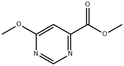 6-甲氧基嘧啶-4-羧酸甲酯 结构式