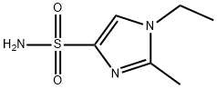 1-乙基-2-甲基1H-咪唑-4-磺酰胺 结构式