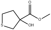 3-羟基硫杂环戊烷-3-羧酸甲酯 结构式