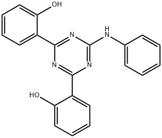 2,2′-[6-(Phenylamino)-1,3,5-triazine-2,4-diyl]bisphenol 结构式