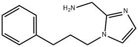 1-(3-苯基丙基)-1H-咪唑-2-基]甲胺 结构式