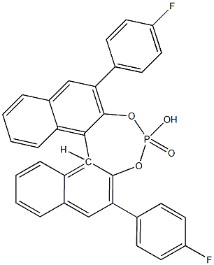 (11BS)-2,6-双(4-氟苯基)-4-羟基二萘并[2,1-D:1',2'-F][1,3,2]二氧杂磷杂环庚 4-氧化物 结构式