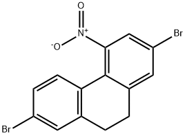 Phenanthrene, 2,7-dibromo-9,10-dihydro-4-nitro- 结构式