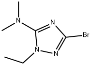3-bromo-1-ethyl-N,N-dimethyl-1H-1,2,4-triazol-5-amine(SALTDATA: 1.5HCl) 结构式