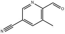 6-甲酰基-5-甲基烟腈 结构式