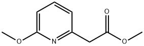 2-(6-甲氧基吡啶-2-基)乙酸甲酯 结构式