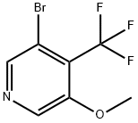 3-溴-5-甲氧基-4-(三氟甲基)吡啶 结构式