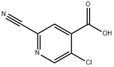 5-氯-2-氰基-4-吡啶甲酸 结构式
