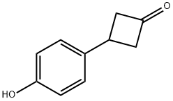 3-(4-羟基苯基)环丁酮 结构式