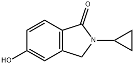 1H-Isoindol-1-one, 2-cyclopropyl-2,3-dihydro-5-hydroxy- 结构式