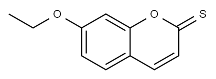 2H-1-Benzopyran-2-thione, 7-ethoxy- 结构式