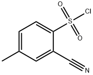 2-氰基-4-甲基苯磺酰氯 结构式