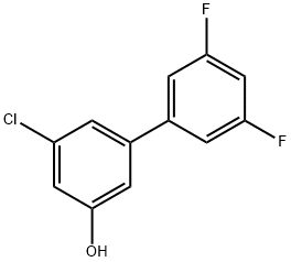 3-氯-5-(3,5-二氟苯基)苯酚 结构式