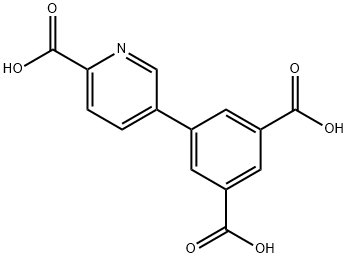 5-(6-羧基吡啶-3-基)间苯二甲酸 结构式