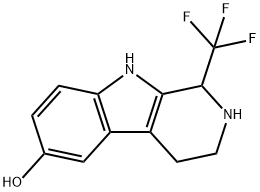 6-hydroxy-1-trifluoromethyl-1,2,3,4-tetrahydro-
9H-pyrido<3,4-b>indole 结构式