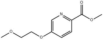 2-Pyridinecarboxylic acid, 5-(2-methoxyethoxy)-, methyl ester 结构式