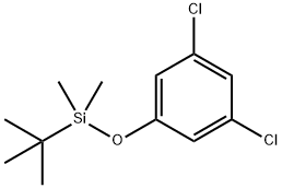 叔丁基(3,5-二氯苯氧基)二甲基硅烷 结构式