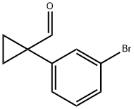 1-(3-溴苯基)环丙烷-1-甲醛 结构式