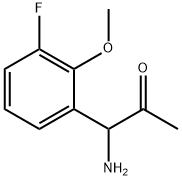 1-AMINO-1-(3-FLUORO-2-METHOXYPHENYL)ACETONE 结构式