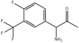 1-AMINO-1-[4-FLUORO-3-(TRIFLUOROMETHYL)PHENYL]ACETONE 结构式