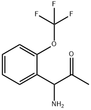 1-AMINO-1-[2-(TRIFLUOROMETHOXY)PHENYL]ACETONE 结构式
