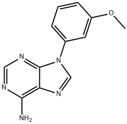 9-(3-Methoxyphenyl)-9H-purin-6-amine 结构式