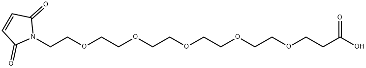 马来酰亚胺-五聚乙二醇-丙酸 结构式