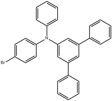 [1,1':3',1''-Terphenyl]-5'-amine, N-(4-bromophenyl)-N-phenyl- 结构式