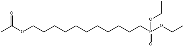 Phosphonic acid, P-[11-(acetyloxy)undecyl]-, diethyl ester 结构式