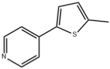 Pyridine, 4-(5-methyl-2-thienyl)- 结构式