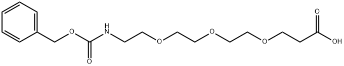 CBZ-N-AMIDO-PEG3-COOH 结构式