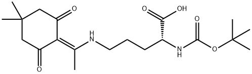 BOC-D-ORN(DDE)-OH 结构式