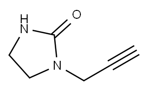 1-(丙-2-炔-1-基)咪唑烷-2-酮 结构式