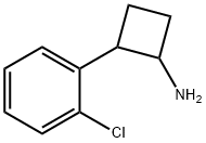 Cyclobutanamine, 2-(2-chlorophenyl)- 结构式