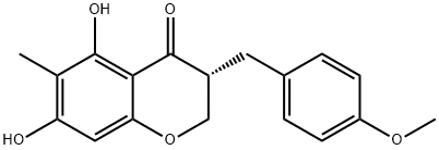 麦冬二氢高异黄酮 B 结构式