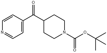 TERT-BUTYL 4-[(PYRIDIN-4-YL)CARBONYL]PIPERIDINE-1-CARBOXYLATE 结构式