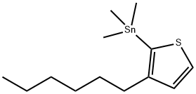 Stannane, (3-hexyl-2-thienyl)trimethyl- 结构式