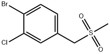 1-溴-2-氯-4-((甲磺酰基)甲基)苯 结构式