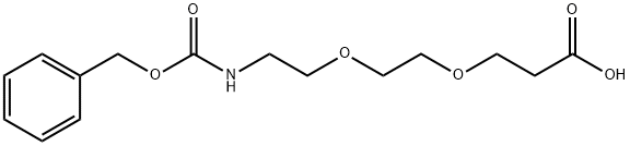 CBZ-N-AMIDO-PEG2-COOH 结构式