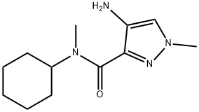 4-氨基-N-环己基-N,1-二甲基-1H-吡唑-3-甲酰胺 结构式