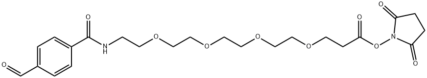 苯甲醛-四聚乙二醇-琥珀酰亚胺酯 结构式