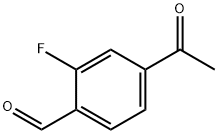 4-乙酰基-2-氟苯甲醛 结构式