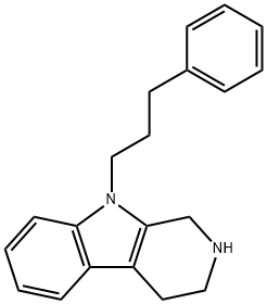 9-(3-Phenyl-propyl)-2,3,4,9-tetrahydro-1H-b-carboline 结构式